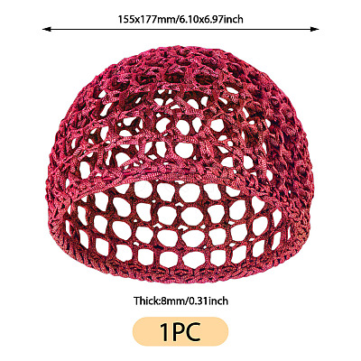 1Pc Cloth African Kufei Hat for Women AJEW-TADJ0001-12B-1