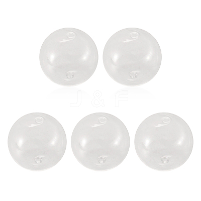 Handmade Two Holes Blown Glass Globe Beads BLOW-TA0001-02B-1