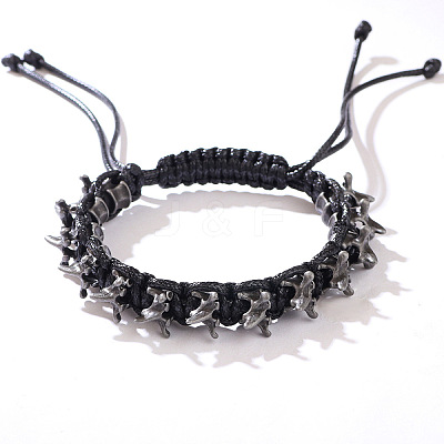 Alloy Beads Braided Bead Bracelets WG69B67-01-1