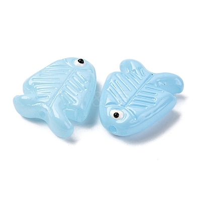 Transparent Glass Enamel Beads LAMP-U004-06-03-1