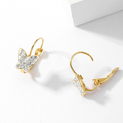 Elegant Butterfly 201 Stainless Steel Hoop Earrings GI3123-1