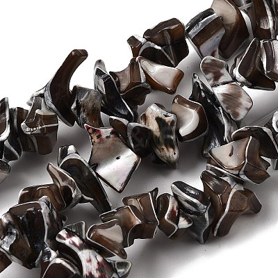 Natural Trochid Shell/Trochus Shell Beads Strands SHEL-B003-02-1