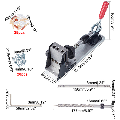 Plastic Woodworking Positioner TOOL-WH0130-08-1