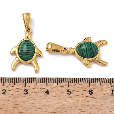 Synthetic Malachite Pendants STAS-L309-03G-1