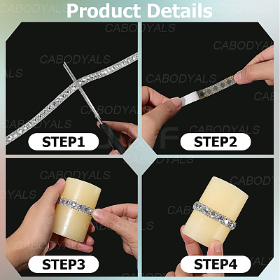 Self-adhesion Glass Hotfix Rhinestone DIY-WH20013-98A-1