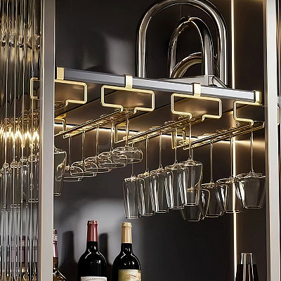 Iron Wine Glass Holder AJEW-WH0596-896-1