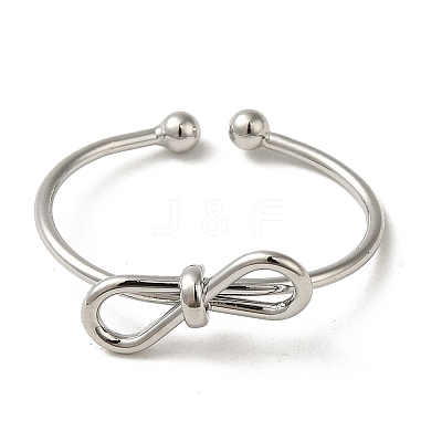 Brass Cuff Rings for Women RJEW-D026-03P-1