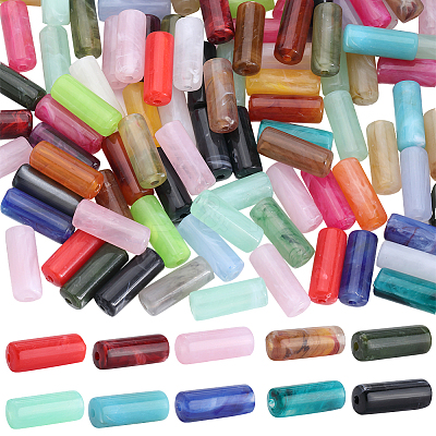 100Pcs Imitation Gemstone Acrylic Beads OACR-SP0001-05D-1