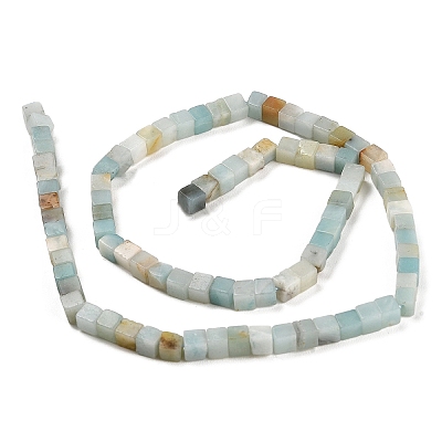 Natural Flower Amazonite Beads Strands G-G002-A06-1