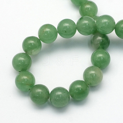 Natural Green Aventurine Round Beads Strands G-S150-12mm-1