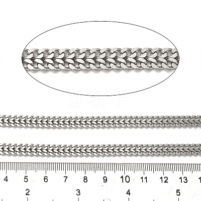 304 Stainless Steel Curb Chains CHS-C013-01E-P-1