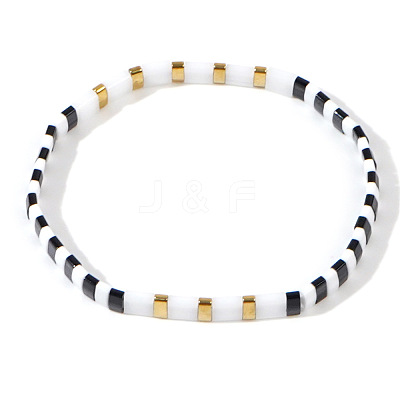 Bohemian Style Glass Seed Beaded Stretch Bracelets for Women Men ZJ1483-9-1