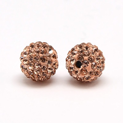 Polymer Clay Rhinestone Beads X-RB-A053-4mm-25-1