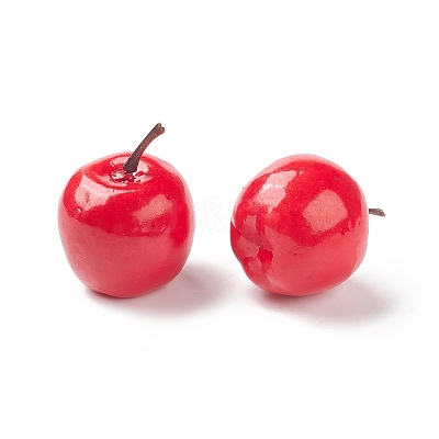 Mini Foam Imitation Apples DJEW-XCP0001-05A-1