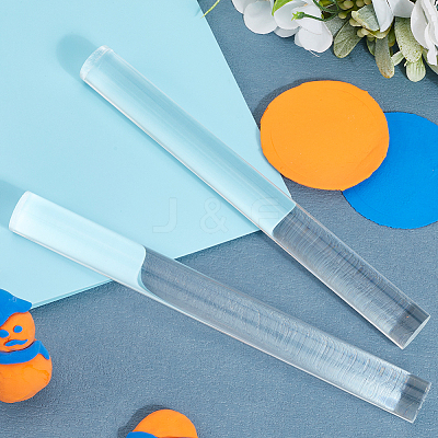 2Pcs Acrylic Rolling Pin AJEW-SP0002-50-1