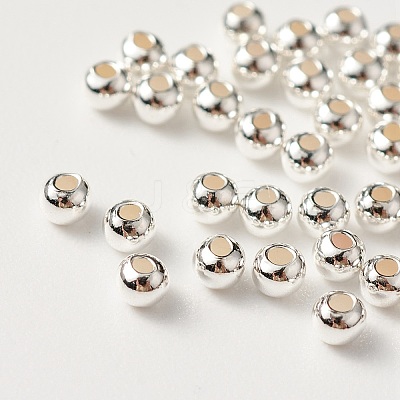 925 Sterling Silver Beads STER-S002-12-2mm-1