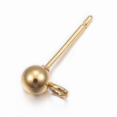 304 Stainless Steel Stud Earring Findings X-STAS-G137-17G-1