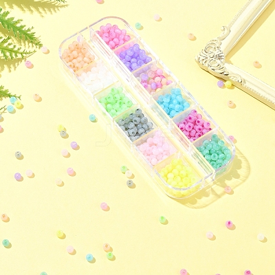 576Pcs 12 Colors Glass Seed Beads SEED-FS0001-25-1