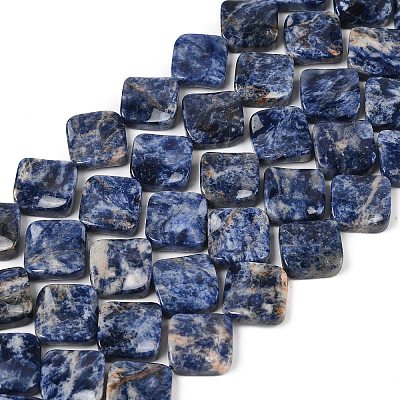 Natural Blue Spot Jasper Beads Strands G-L239-17-1