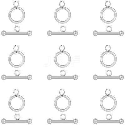 25Pcs 304 Stainless Steel Toggle Clasps STAS-BBC0009-60B-1