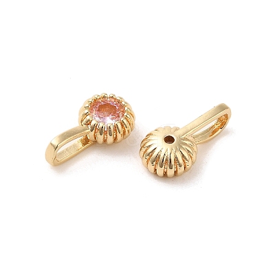 Brass Micro Pave Cubic Zirconia Charms LS-KK-Z040-01D-1