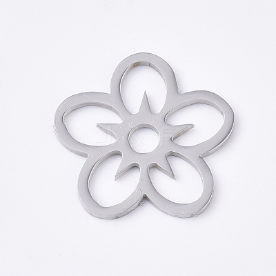 Tarnish Resistant 201 Stainless Steel Filigree Joiners STAS-S079-113P-1