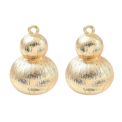 Textured Brass Pendants KK-C172-19G-1