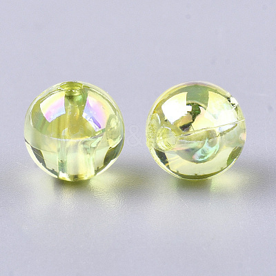 Transparent Plastic Beads OACR-S026-8mm-14-1