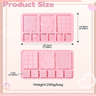 Rectangle DIY Food Grade Silicone Molds SIL-CJC0004-02-1