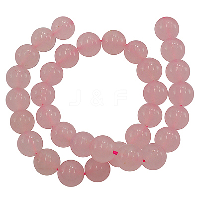 Dyed Natural White Jade Beads Strands X-JBR7-8mm-1
