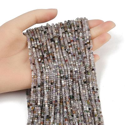 Natural Fluorite Beads Strands G-RM2025-D50-2x2mm-A-1