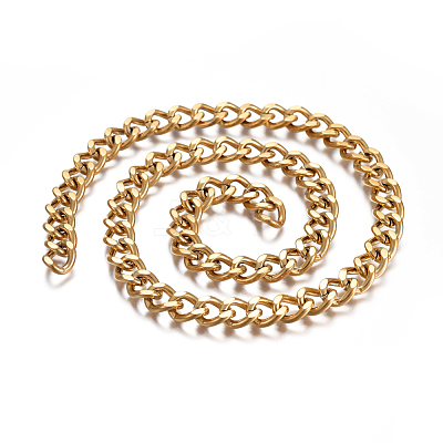 Ion Plating(IP) 304 Stainless Steel Curb Chains CHS-I004-11G-1