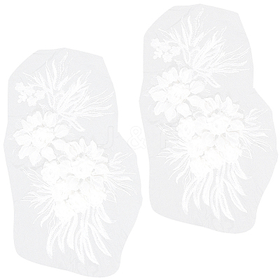 3D Flower Lace Appliques DIY-WH0430-459B-1