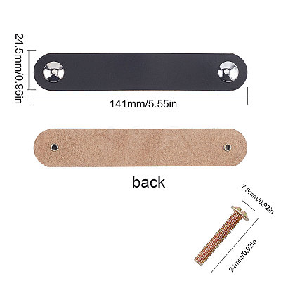 PU Leather Door Handles FIND-WH0052-52A-1