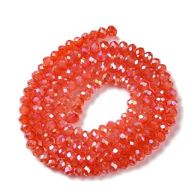 Baking Electroplate Glass Beads Strands X-DGLA-A039-J2MM-B01-1