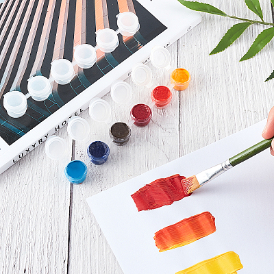 Plastic Paint Pots Strips CON-PH0001-83-1