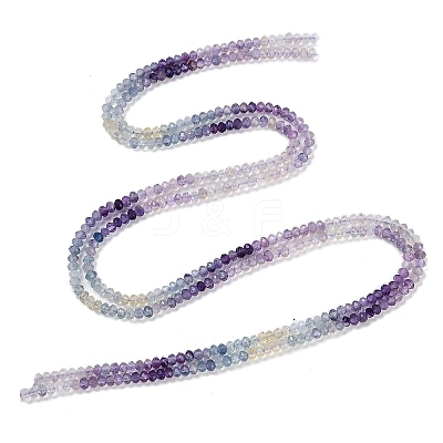 Gradient Color Natural Colorful Fluorite Beads Strands G-H071-A04-01-1