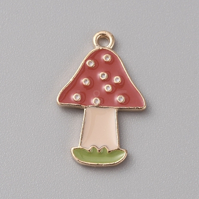 Thanksgiving Day Alloy Enamel Pendants PALLOY-WH0107-02E-KCG-1