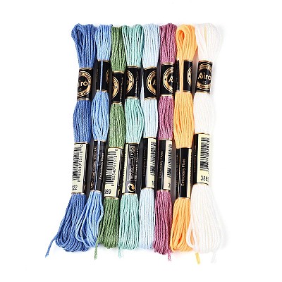 8 Skeins 8 Colors Polyester Sewing Thread OCOR-WH20074-09E-1