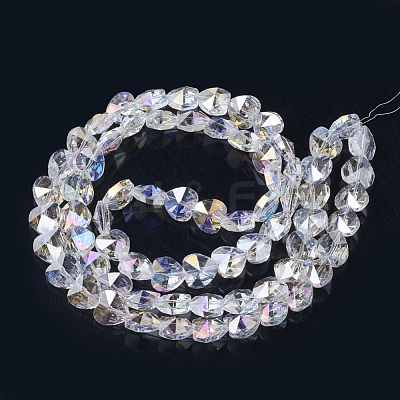 Electroplate Glass Beads EGLA-Q091-14mm-A18-1