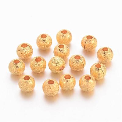 Brass Textured Beads EC247-NFG-1