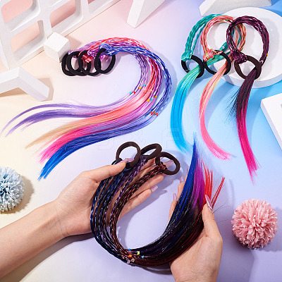 10Pcs 10 Colors High Temperature Silk Hair Wigs PHAR-TA0001-12-1