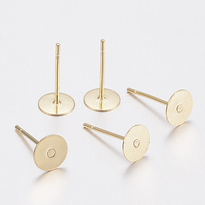 304 Stainless Steel Stud Earring Findings STAS-G179-55G-3mm-1