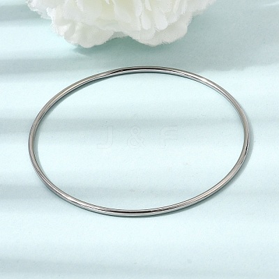 2MM 304 Stainless Steel Bangles for Women SA-CBA37BC-23B-P-1