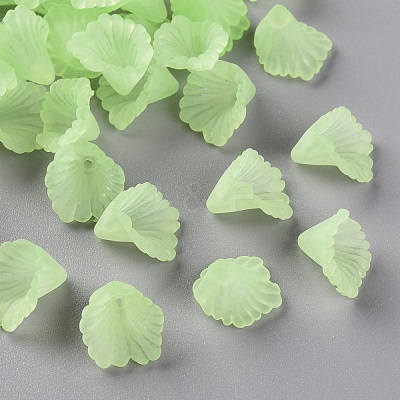 Frosted Acrylic Bead Caps MACR-S371-10A-728-1