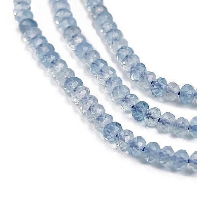 Natural Aquamarine Beads Strands X-G-L587-B02-01-1