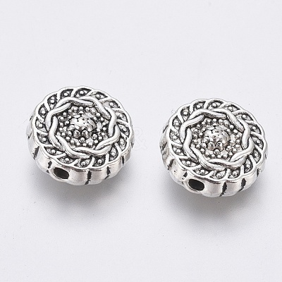Tibetan Style Alloy Beads TIBEB-R022-AS-LF-1