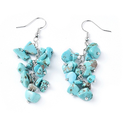 Dangle Earrings EJEW-E255-A08-1
