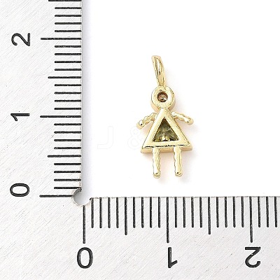 Brass Micro Pave Cubic Zirconia Pendants ZIRC-I356-17G-B12-1