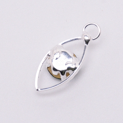 Glass Rhinestone Pendants PALLOY-WH0066-36P-02-1